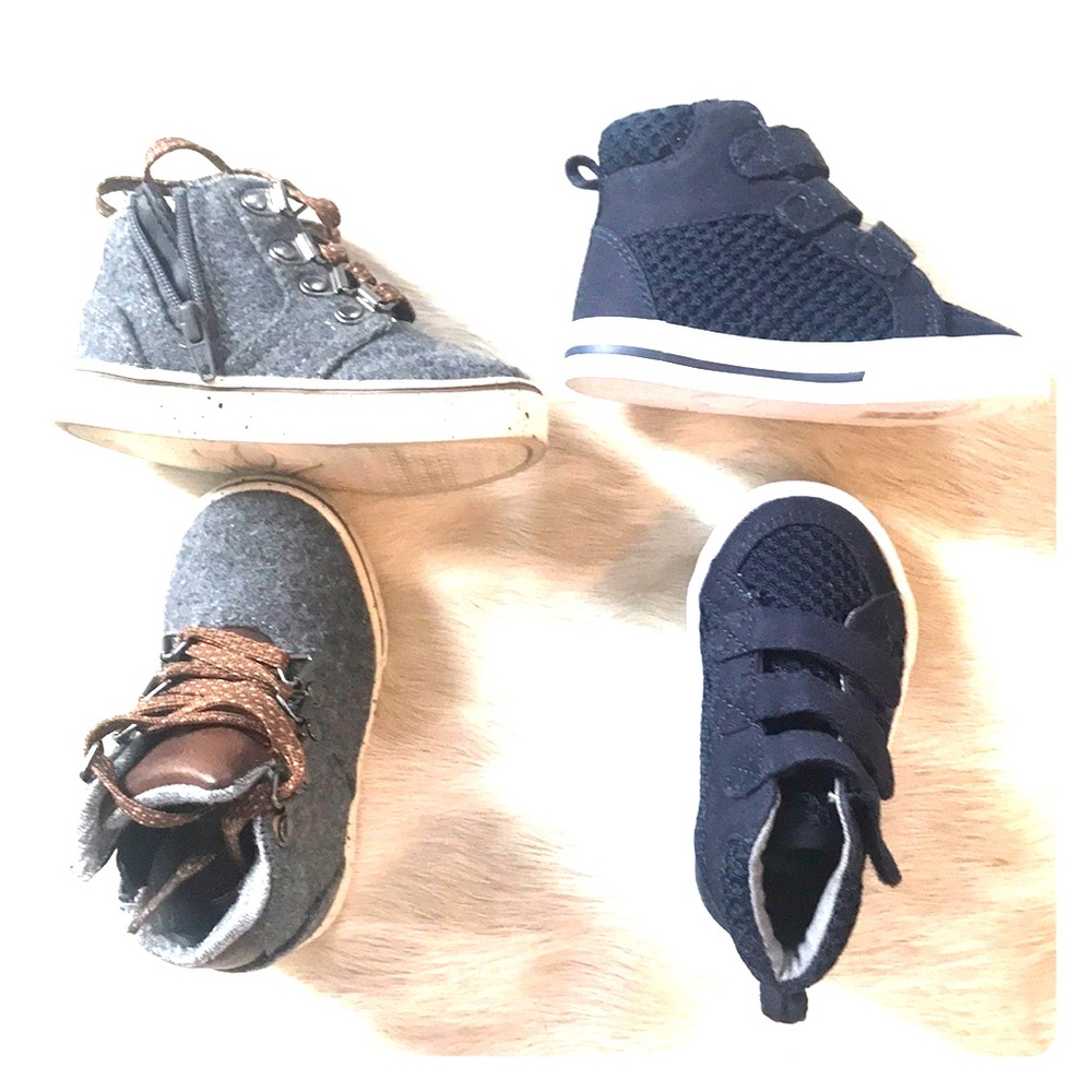 2 pair of toddler boy shoes size 5